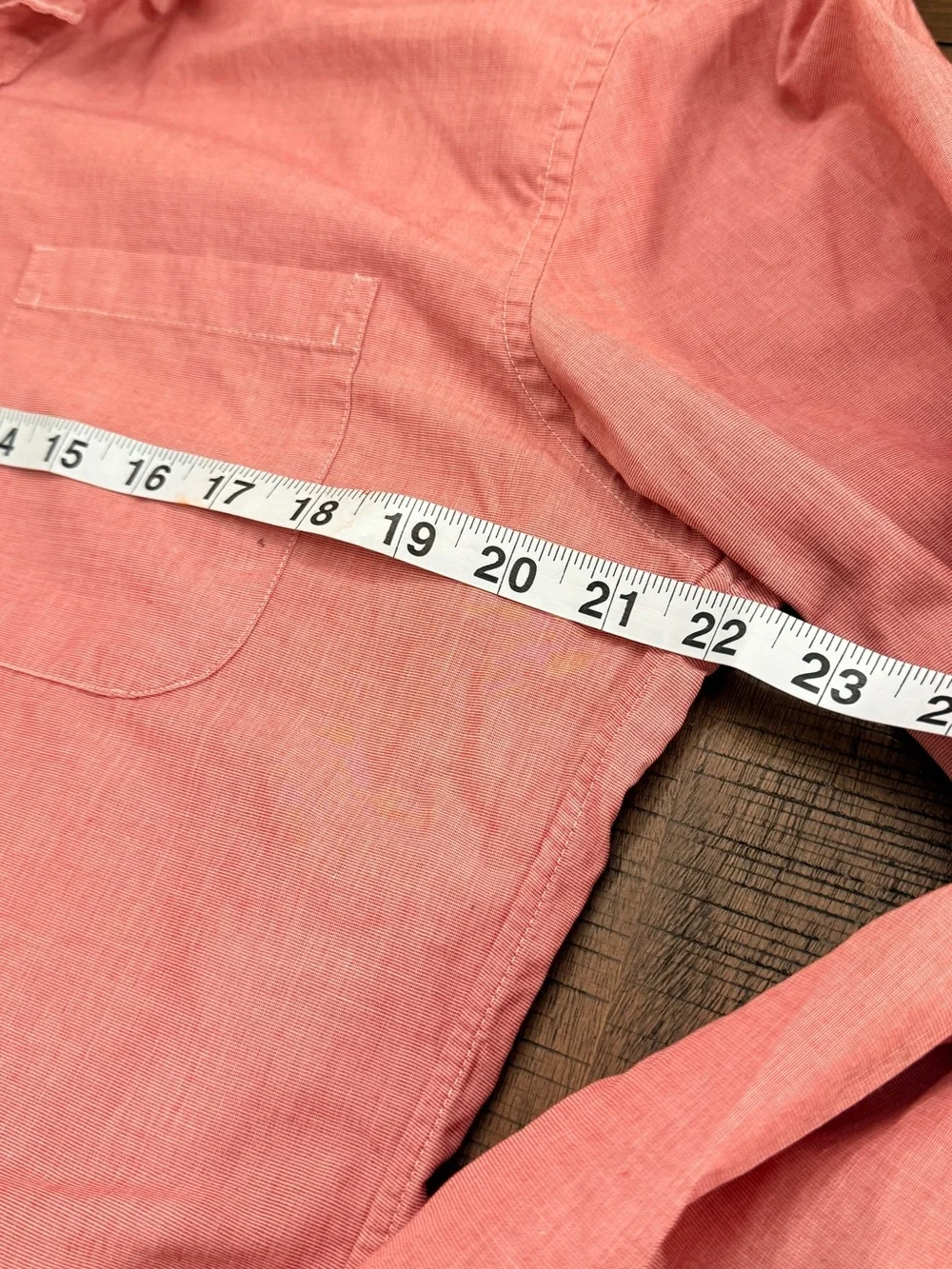 J. Crew Men's 2ply Pink Button-Down Casual Shirt